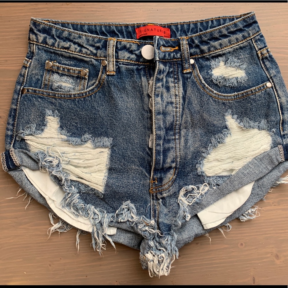 Ootdfash High Wasited Jean Shorts